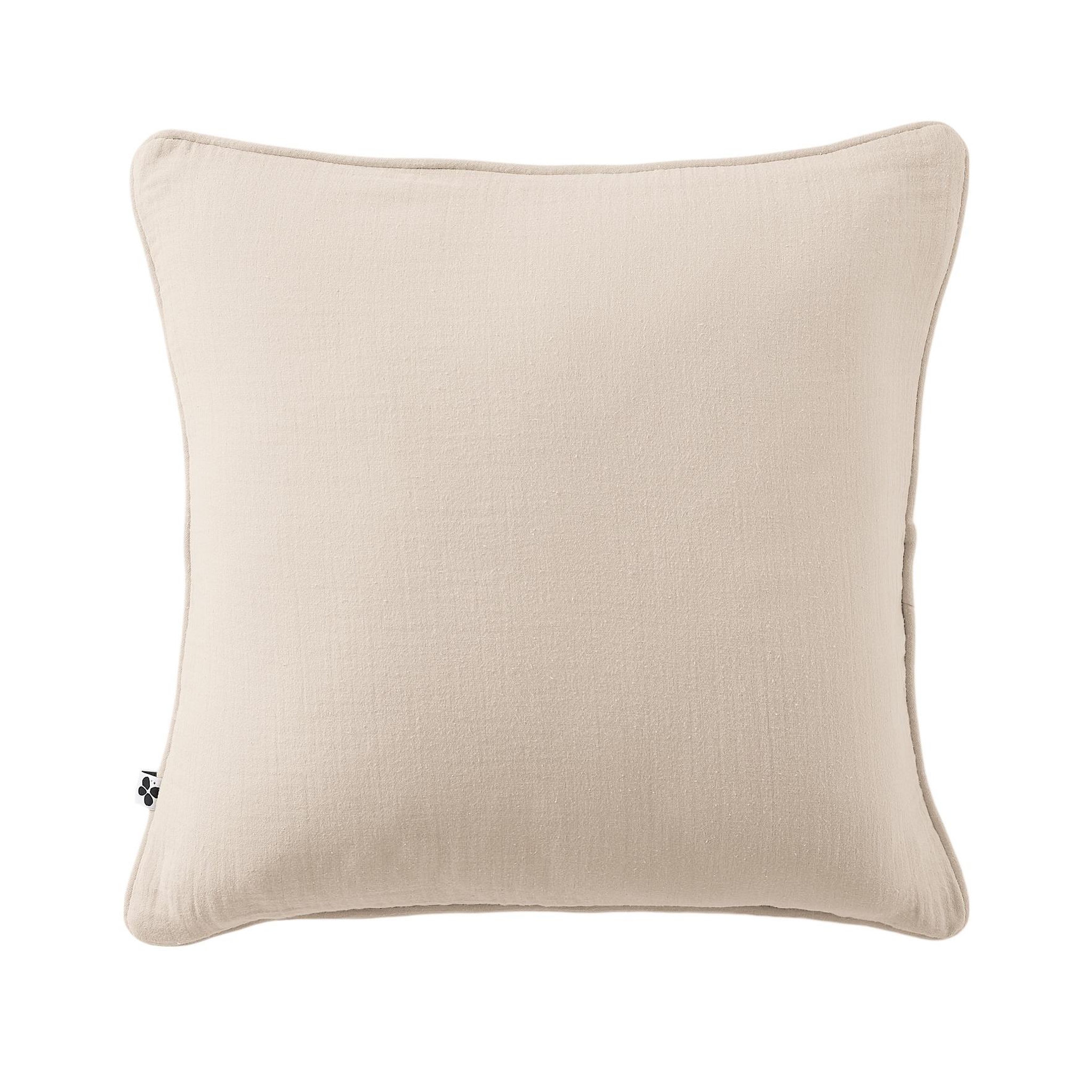 Voir la diapositive 1 : Eden Coussin déhoussable gaia – gaze de coton avec passepoil élégant