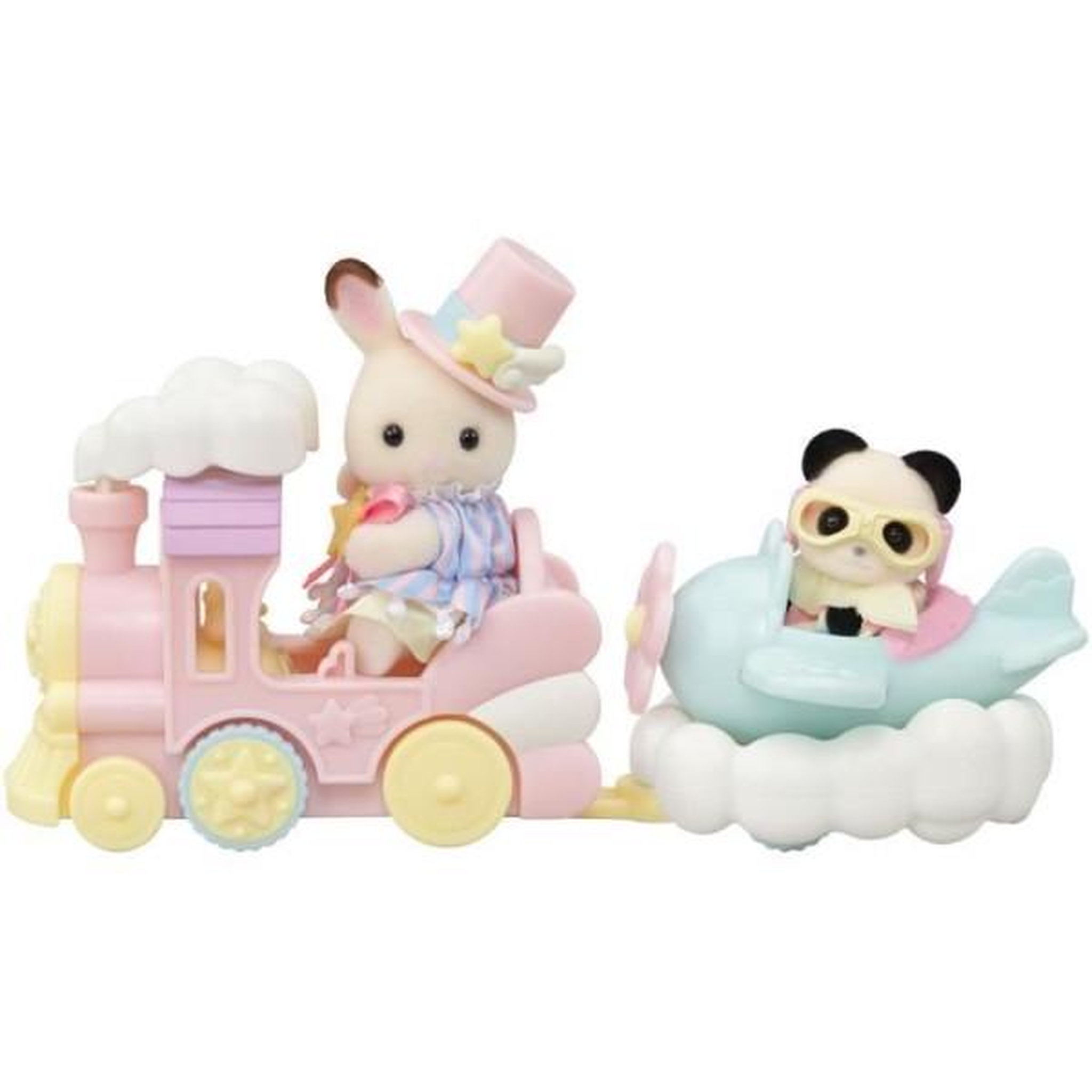 Voir la diapositive 3 : Sylvanian Families Mini-figurines - sylvanian families - le petit train des nuages - des 3 ans