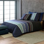 Voir la diapositive 2 : ATELIER DU COTON Parure housse de couette 100% coton 71fils azul
