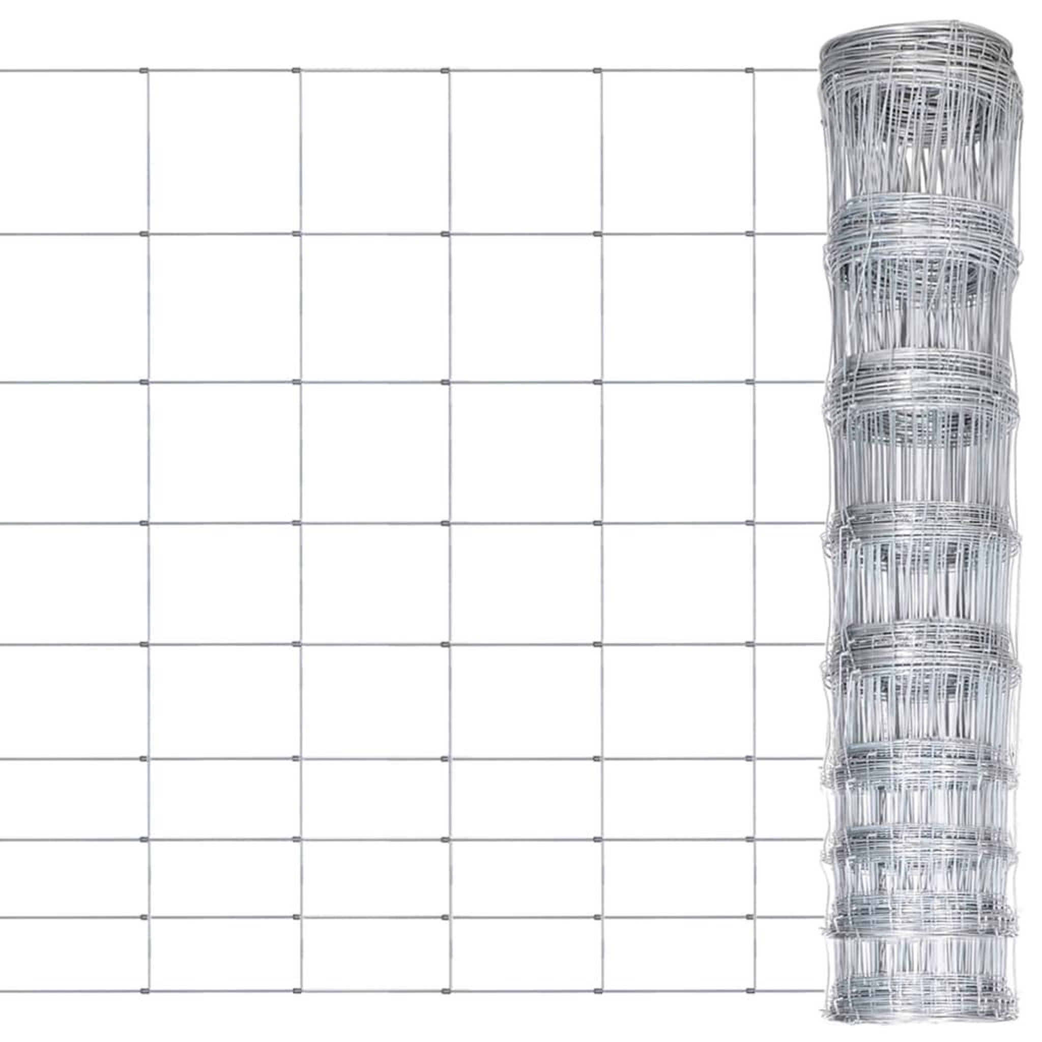 Voir la diapositive 1 : VIDAXL Cloture de jardin Acier galvanise 50x1,2 m Argente