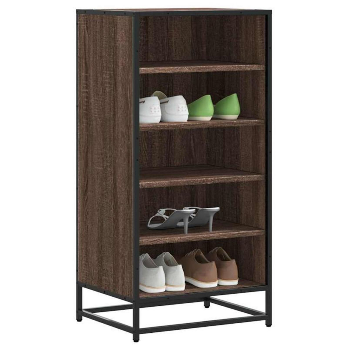 VIDAXL Étagère à chaussures chêne marron 48x38x97,5 cm bois ingénierie