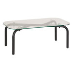 ATMOSPHERA Table Basse en Verre  Hecate  110cm Noir