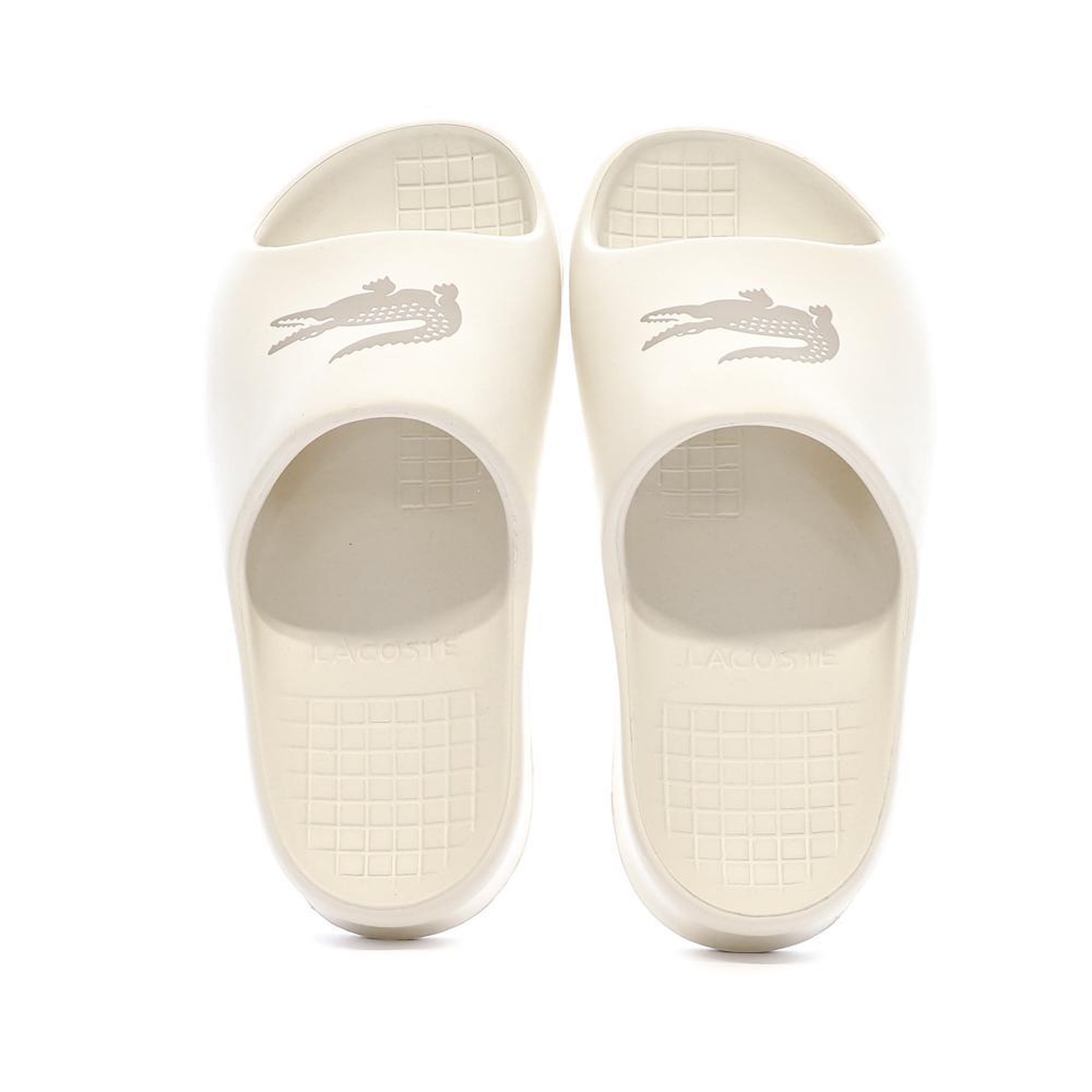 Voir la diapositive 4 : Lacoste Claquettes Beiges Femme Lacoste Serve Slide 2.0