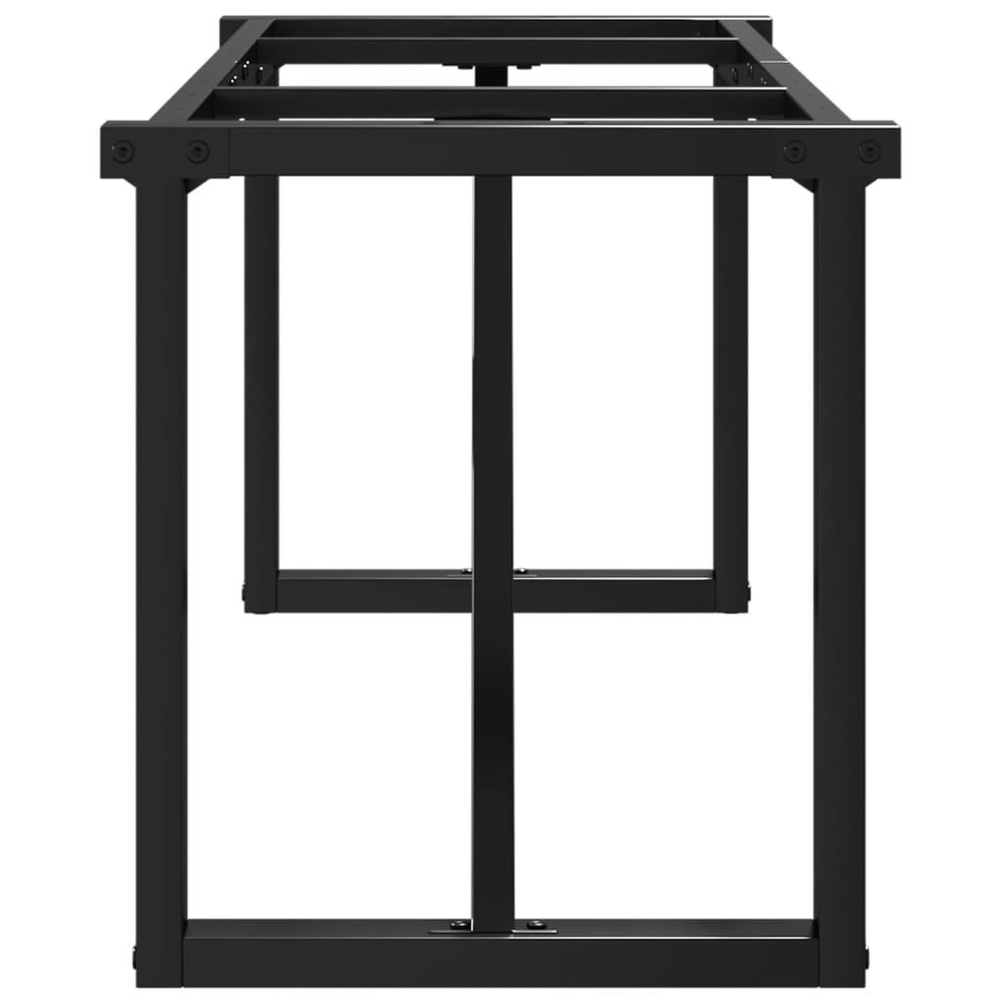 Voir la diapositive 5 : VIDAXL Pieds de table basse cadre en O 140x30x43 cm acier