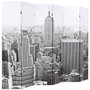 Voir la diapositive 2 : VIDAXL Cloison de separation pliable 228x170 cm New York Noir et blanc