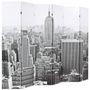 Voir la diapositive 2 : VIDAXL Cloison de separation pliable 228x170 cm New York Noir et blanc