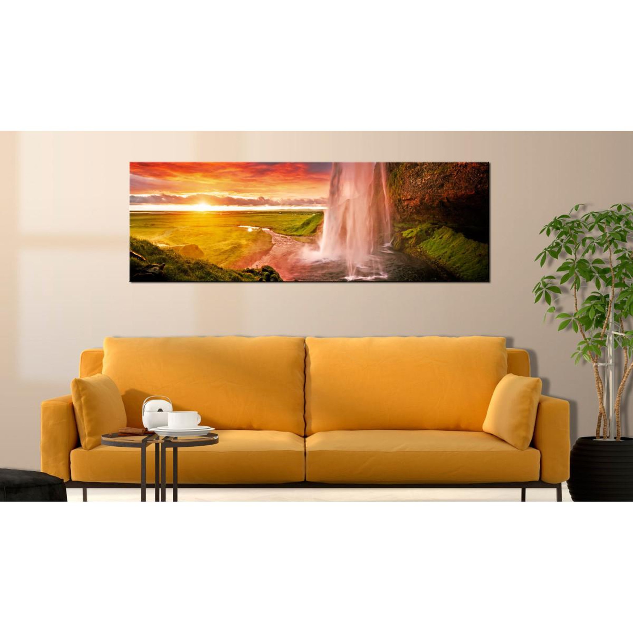 Voir la diapositive 2 : Paris Prix Tableau imprimé  seljalandsfoss waterfall