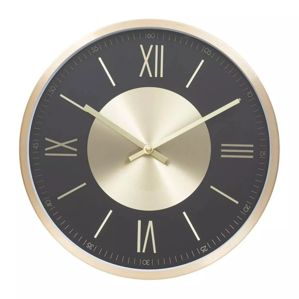 ATMOSPHERA Horloge en Métal  Ariana  30cm Noir & Or