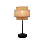 Voir la diapositive 3 : OSTARIA Lampe abat-jour papier rotin 3 niveaux beige