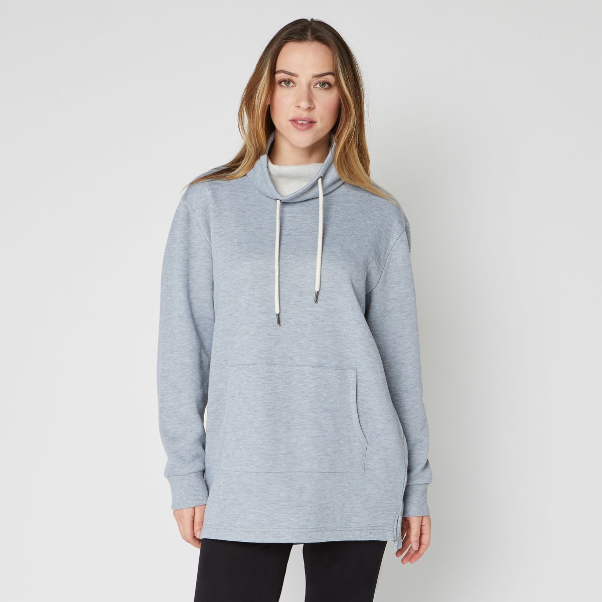 INEXTENSO Sweat long de sport gris femme