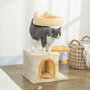 Voir la diapositive 6 : PAWHUT Arbre à chat perchoir plateforme niche beige