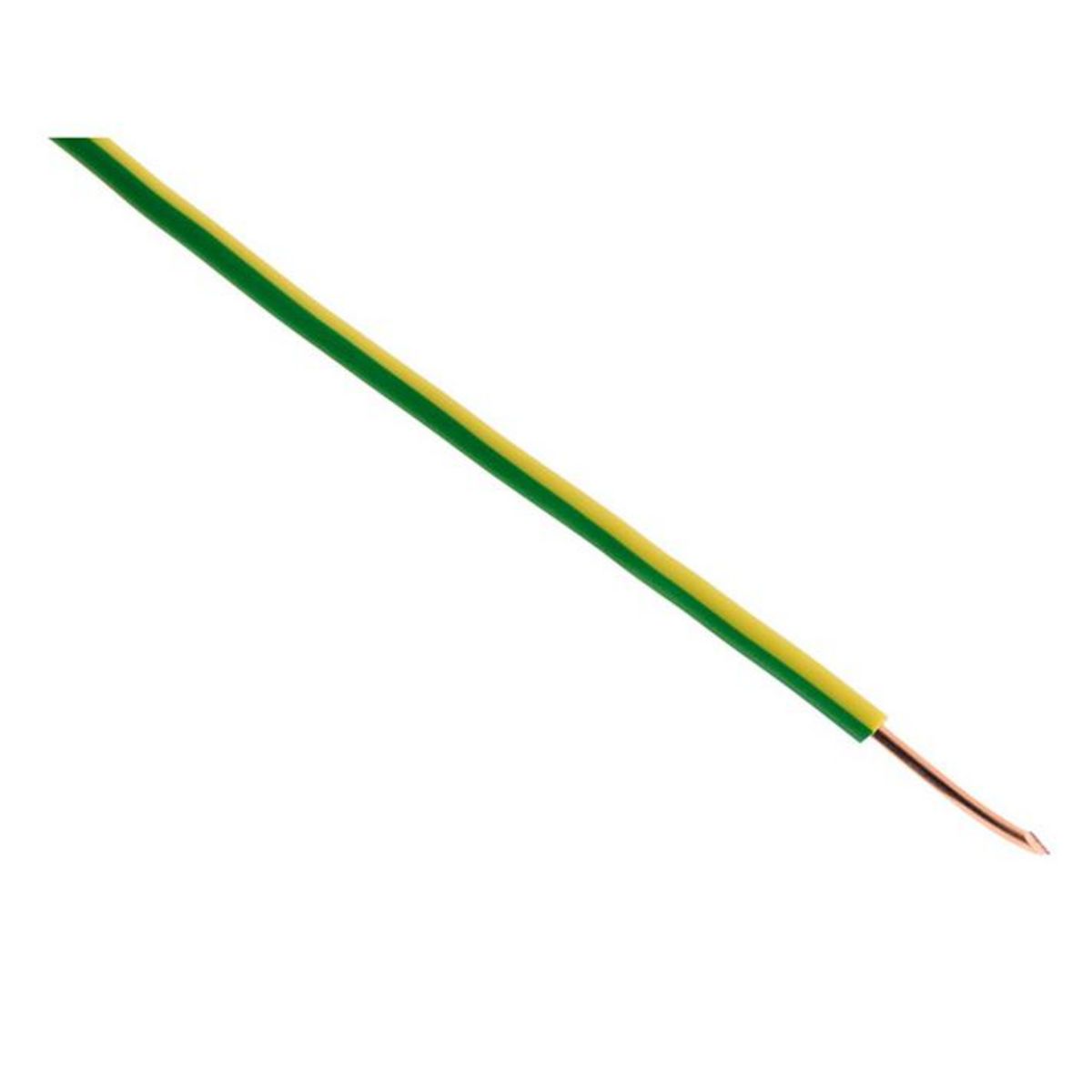 ZENITECH Câble électrique HO7V-U 2,5mm2 Vert/Jaune - 25m