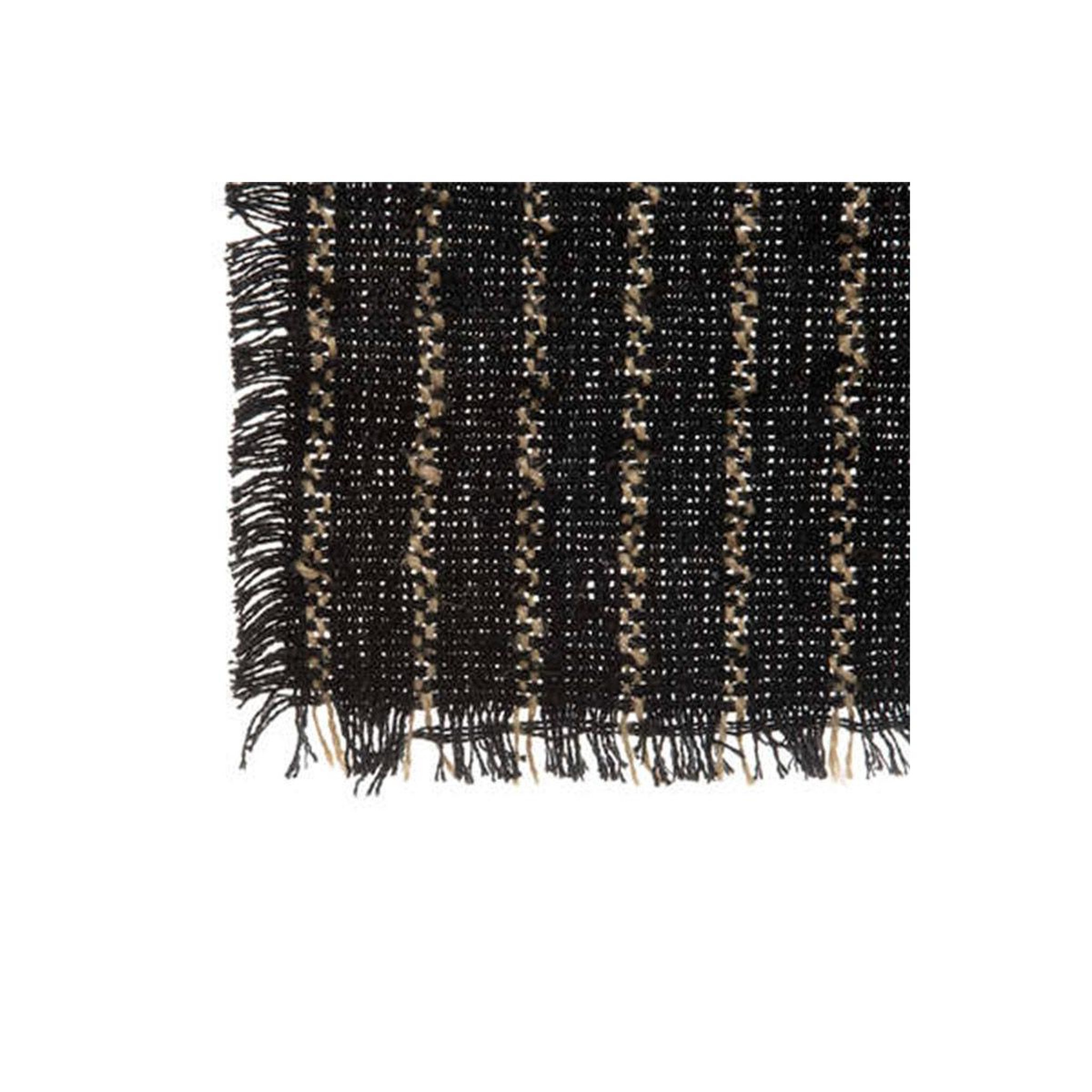 Voir la diapositive 2 : SECRET DE GOURMET Set de table déco  jute  30x45cm noir
