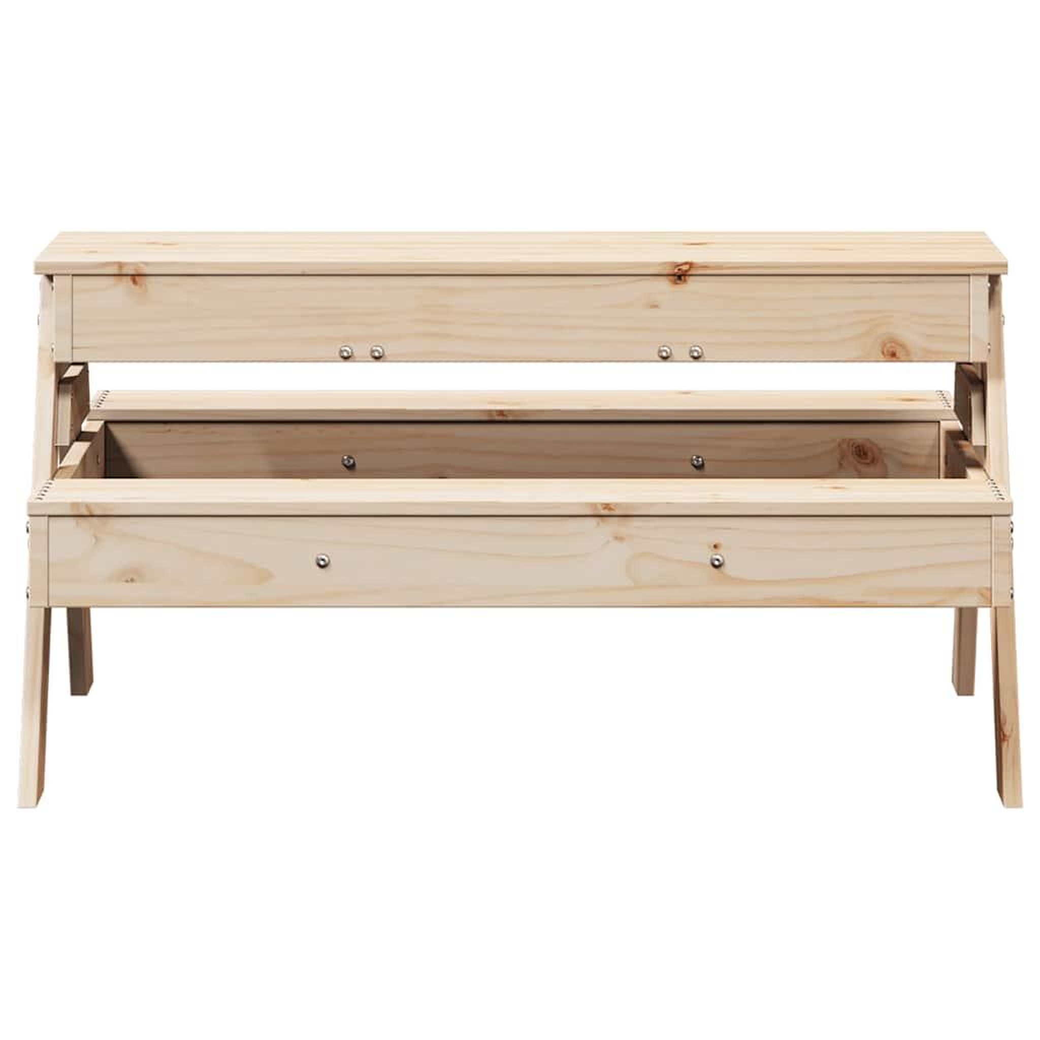 Voir la diapositive 5 : VIDAXL Table de pique-nique avec bac a sable pour enfants pin massif