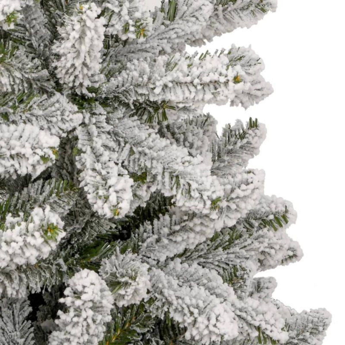 VIDAXL Sapin de Noël artificiel à charnières avec neige floquée 270 cm