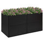 Voir la diapositive 1 : VIDAXL Jardiniere Noir 157x80x80 cm Resine tressee