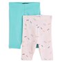 Voir la diapositive 1 : IN EXTENSO Lot de 2 leggings courts bébé fille