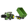 Voir la diapositive 5 : BRUDER BRU Tracteur John Deere 7930 + fourche et remorque double niveau