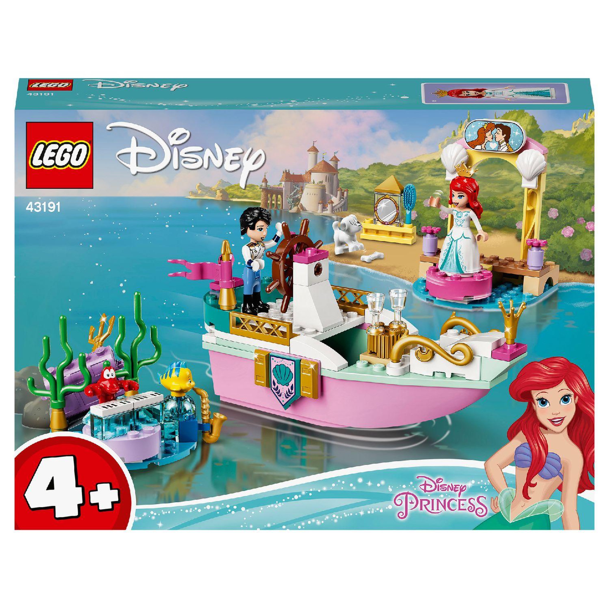 Voir la diapositive 1 : LEGO Disney Princess 43191 Le bateau de mariage d&rsquo;Ariel -  La Petite Sirène