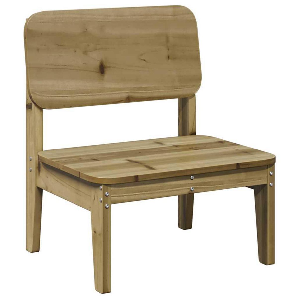 VIDAXL Chaises de jardin lot de 2 cire marron 60x52,5x72 cm