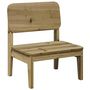 Voir la diapositive 3 : VIDAXL Chaises de jardin lot de 2 cire marron 60x52,5x72 cm