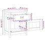 Voir la diapositive 6 : VIDAXL Table de chevet teck massif 40x30x50 cm