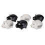 Voir la diapositive 1 : Paris Prix Lot de 6 Tirelires  Cochon Semainier  7cm Noir & Blanc
