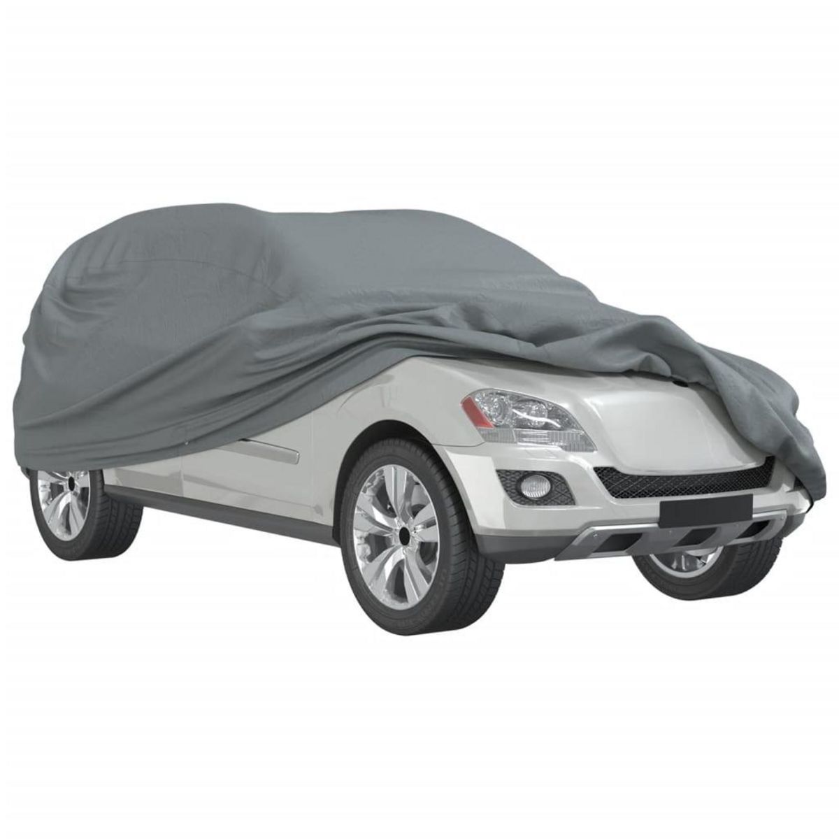 VIDAXL Housse de voiture SUV complete gris XL tissu non tisse