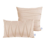 Paris Prix Lot de 2 Coussins Déco  Paulina  30x50cm Champagne
