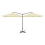 Voir la diapositive 2 : VIDAXL Parasol de jardin double avec mat en acier Sable 600x300 cm