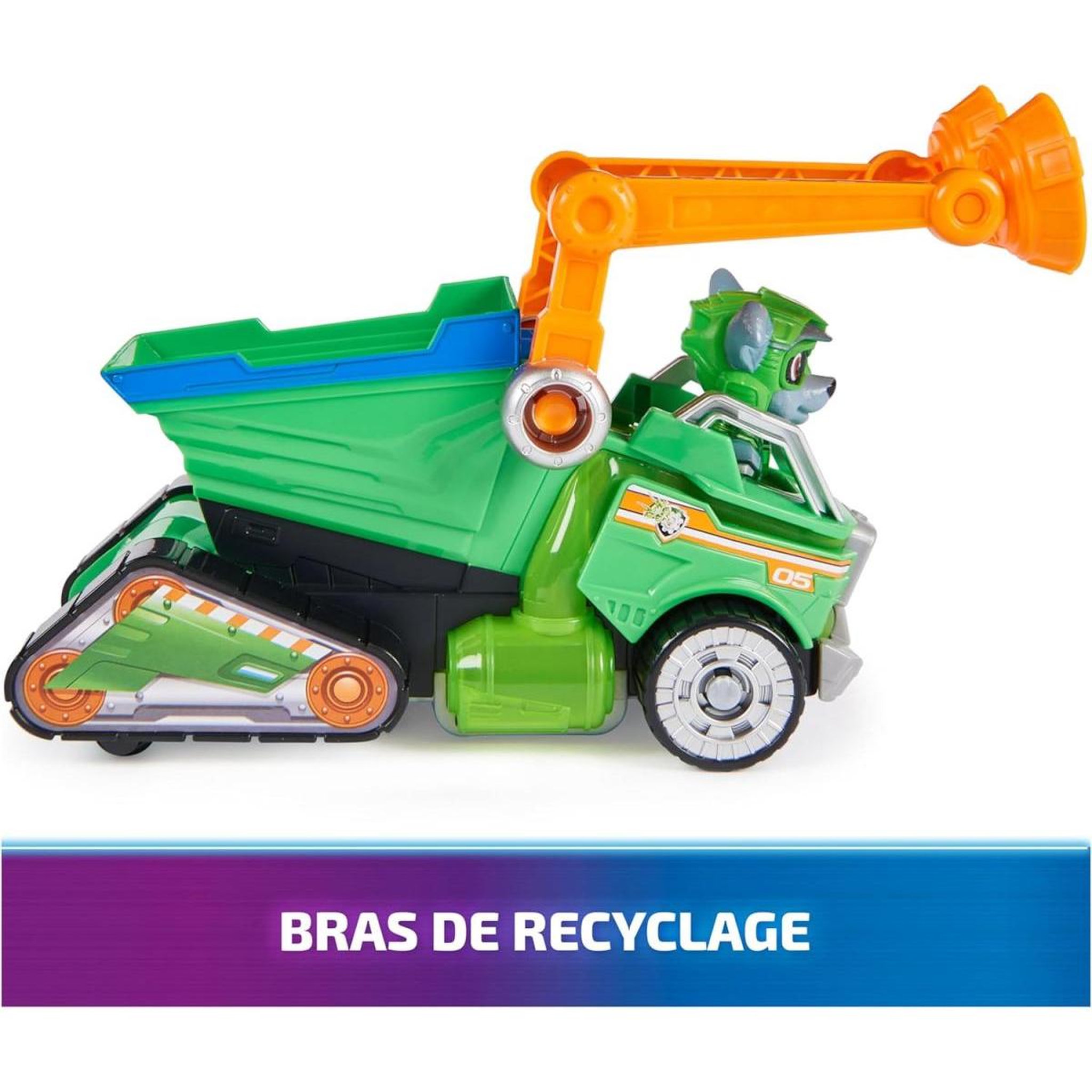 Voir la diapositive 4 : SpinMaster Vehicule + figurine rocky la super patrouille - le film