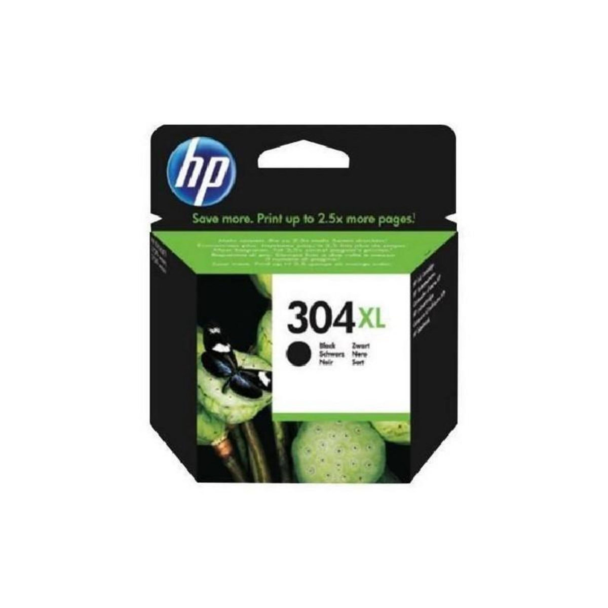 HP HP 304XL cartouche dencre noire authentique pour HP DeskJet 2620/2630/3720/3730 N9K08AE