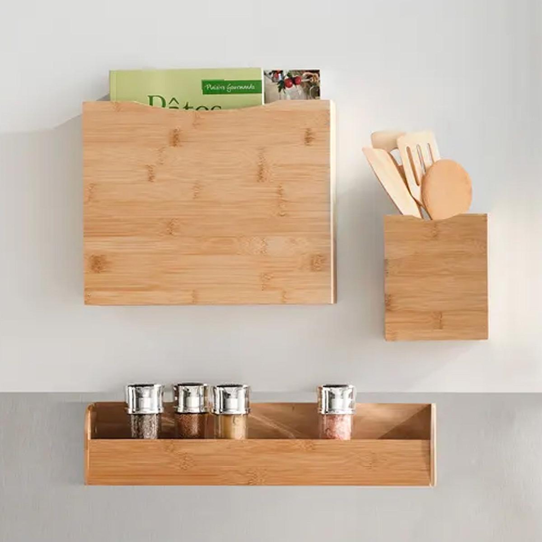 Voir la diapositive 4 : FIVE Organiseur aimanté  bambou  15cm naturel