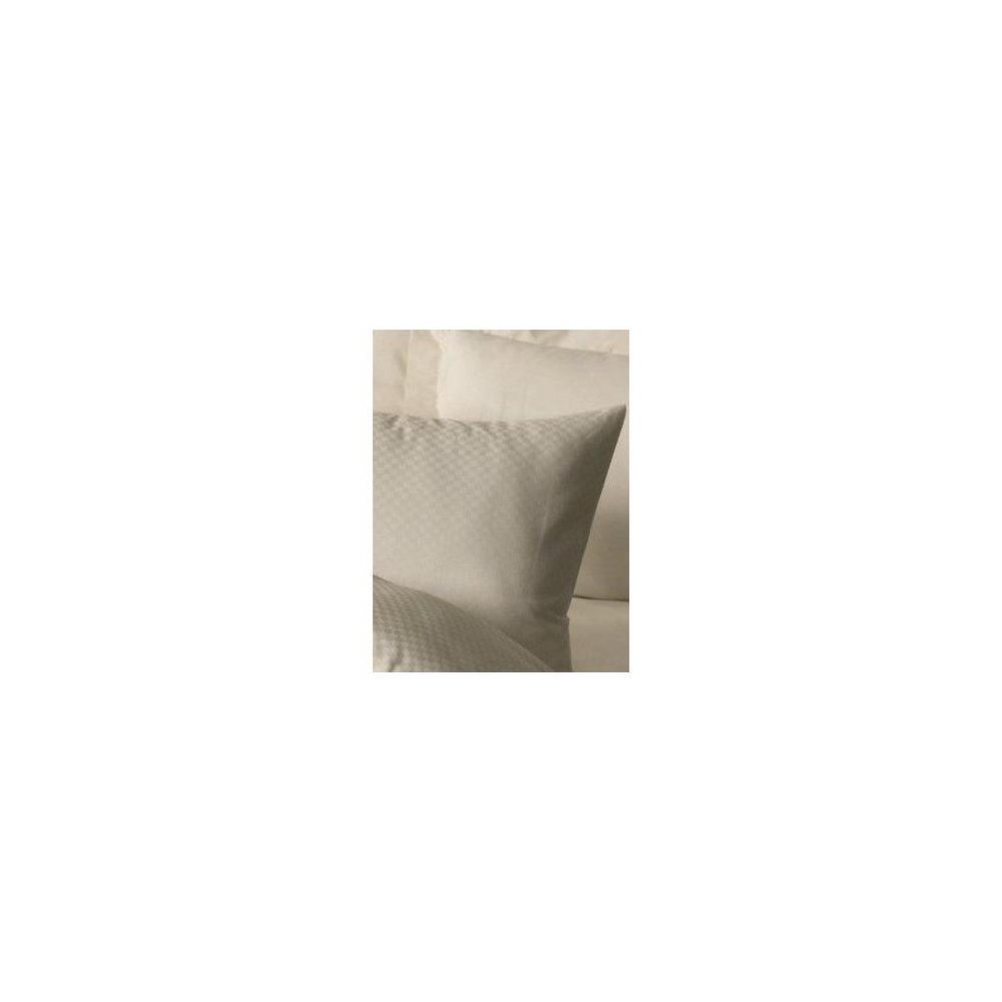Voir la diapositive 4 : GENERIQUE Parure de lit - 1 housse de couette 140 x 200cm + 1 taies d'oreiller 60 x 60 cm - 100% coton renforcé - Imprimé carreaux Creme