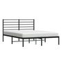 Voir la diapositive 5 : VIDAXL Cadre de lit metal sans matelas avec tete de lit noir 120x190cm