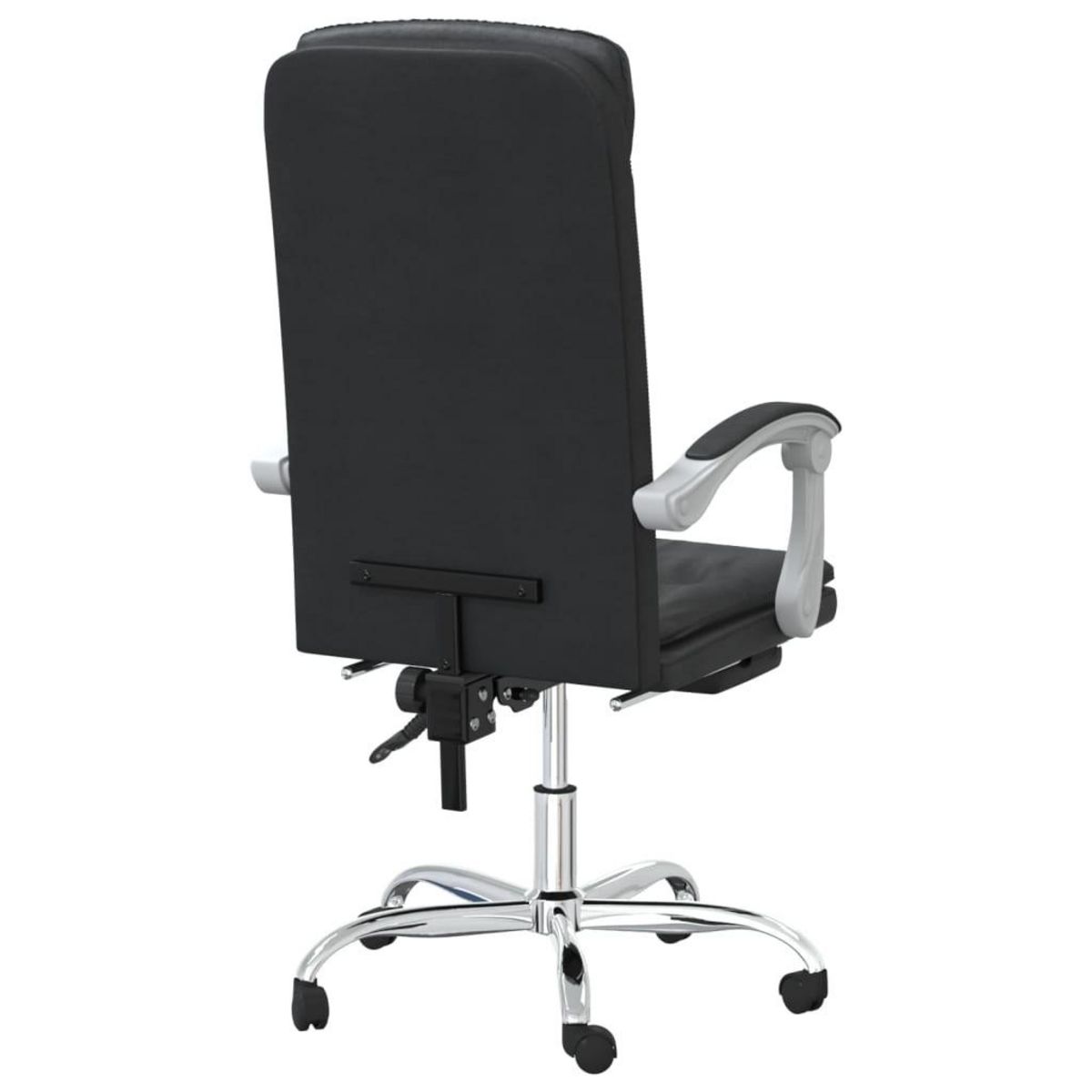 VIDAXL Fauteuil inclinable de bureau Noir Similicuir