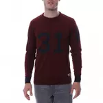 HUNGARIA PULL OVER Bordeaux HOMME HUNGARIA R NECK EDITION. Coloris disponibles : Rouge
