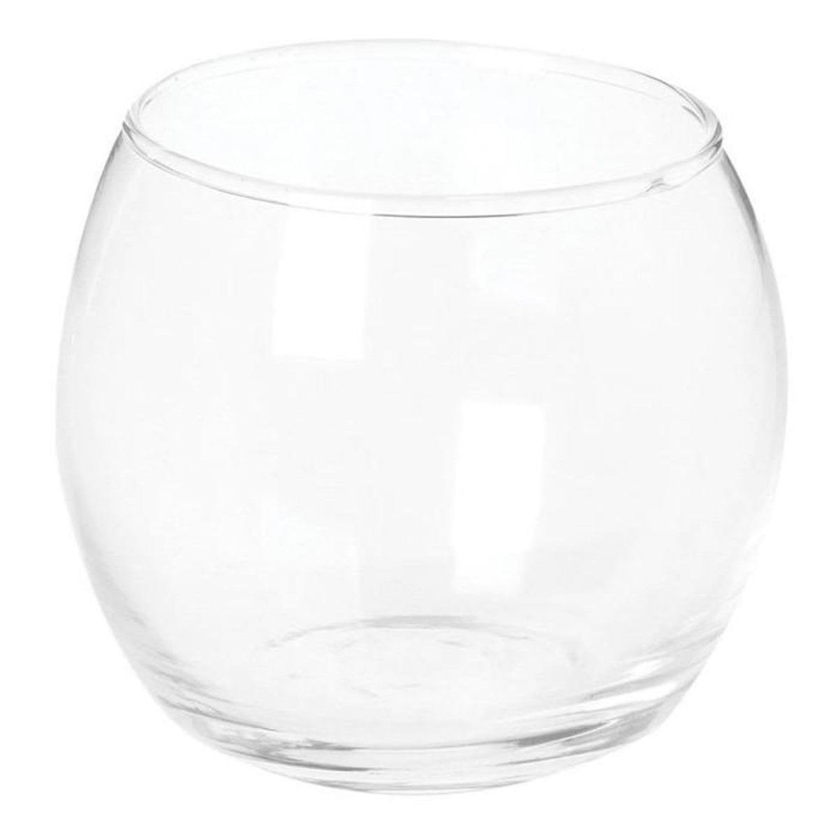 ATMOSPHERA Photophore en Verre  Rond  7cm Transparent