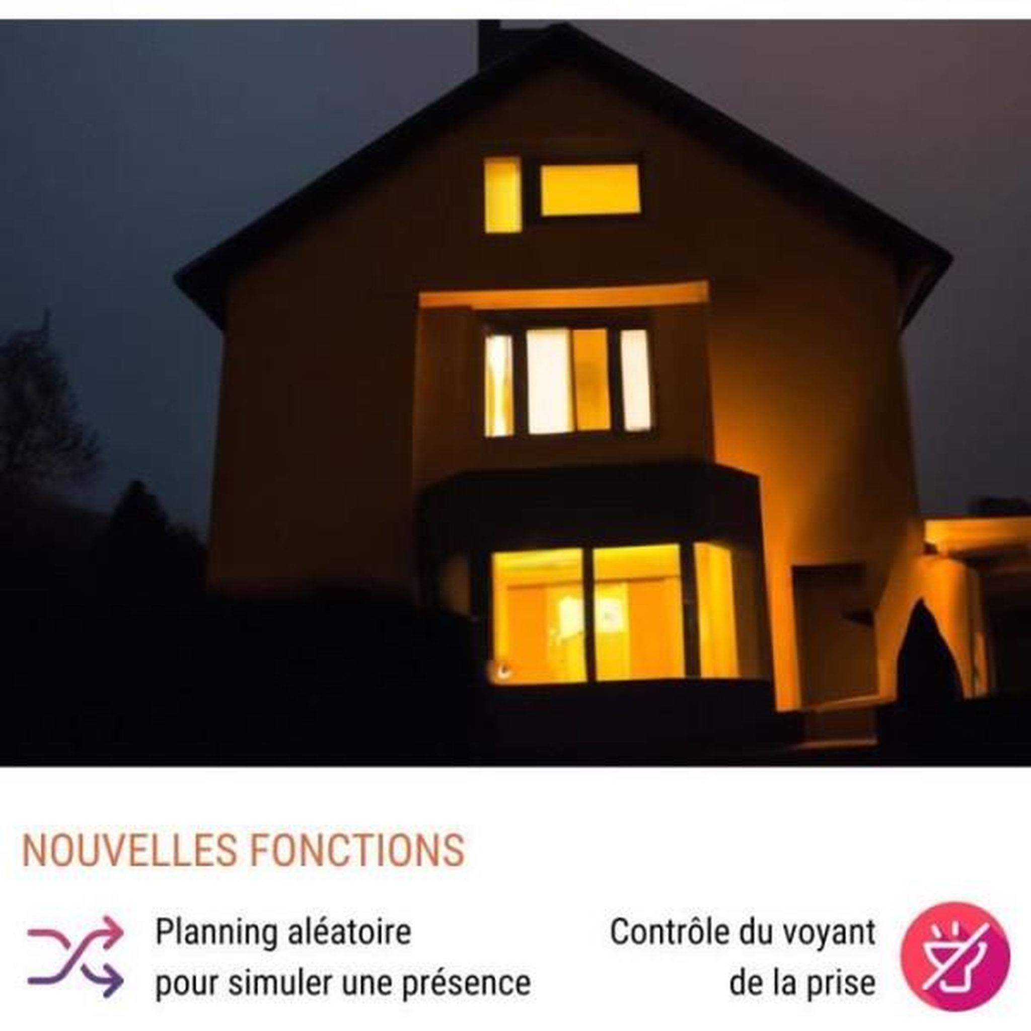 Voir la diapositive 3 : KONYKS Lot de 2 prises connectées Wi-Fi + BT - KONYKS - Priska FR Dual Pack - 16 A - Avec compteur de consommation