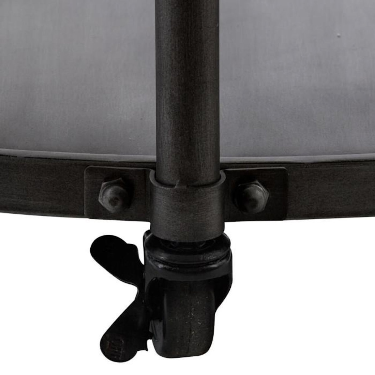 ATMOSPHERA Table Basse Ronde en Métal  Chrono  89cm Noir