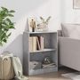 Voir la diapositive 3 : VIDAXL Bibliotheque Gris beton 60x24x76 cm Bois d'ingenierie
