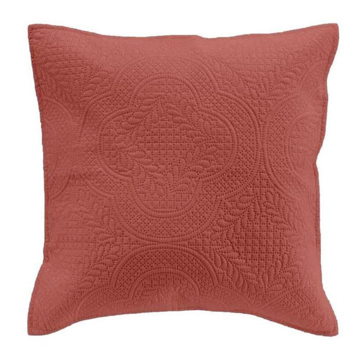 Paris Prix Housse de Coussin  Romane  40x40cm Terracotta