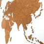 Voir la diapositive 5 : MiMi Innovations MiMi Innovations Decoration carte du monde mural Bois Marron 280x170cm
