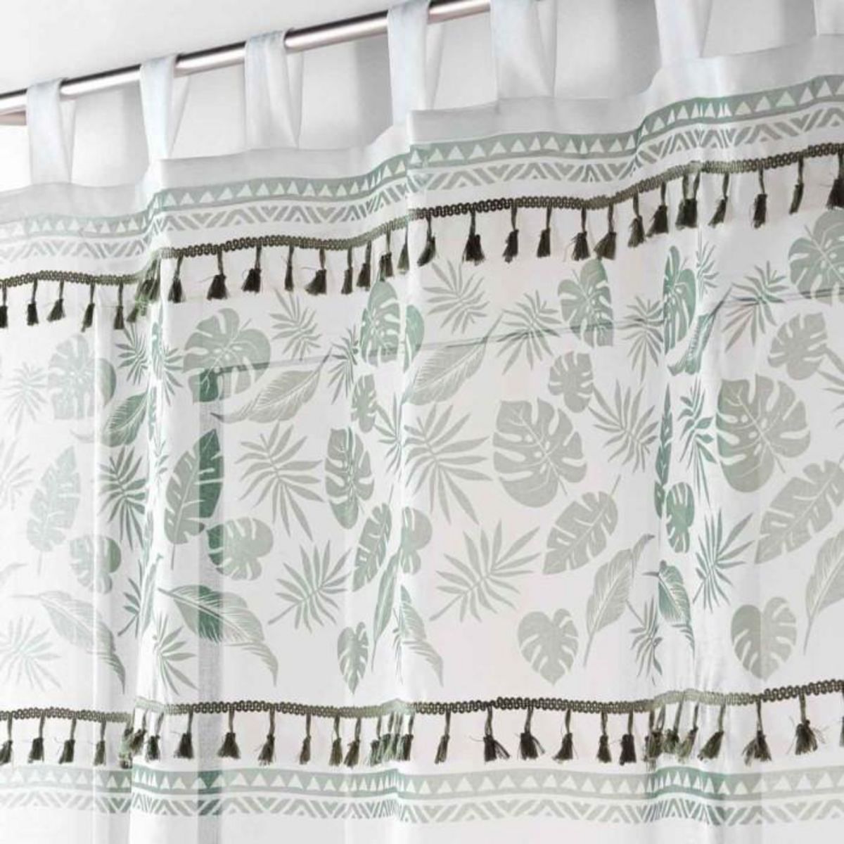 Paris Prix Rideau Voilage à Passants  Milagreen  140x280cm Blanc