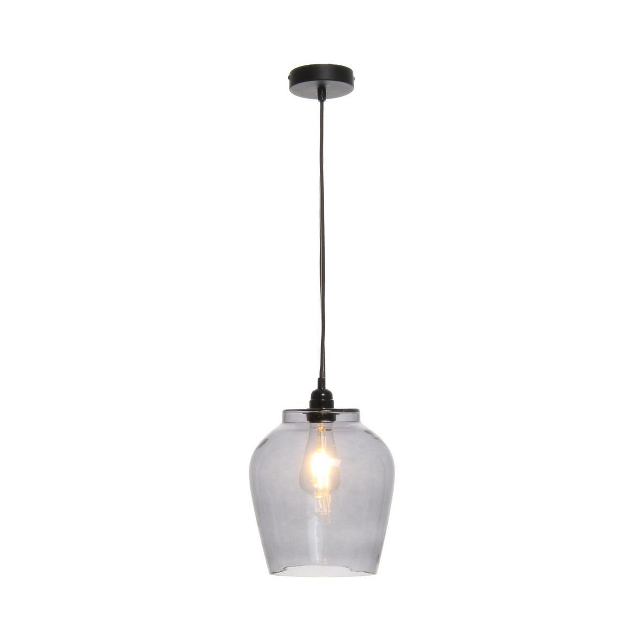 Voir la diapositive 4 : Paris Prix Lampe suspension en verre  sombra  29cm gris