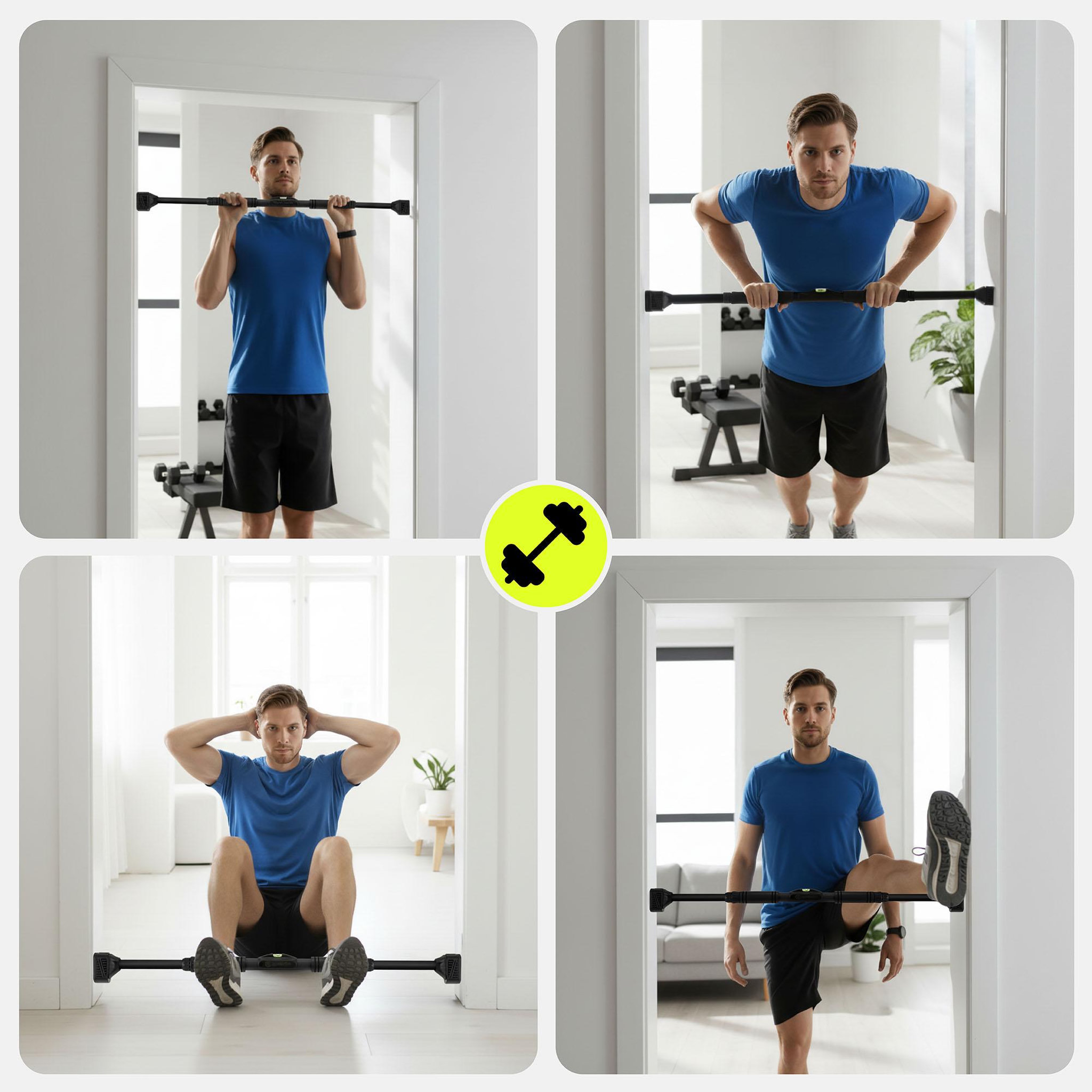 Voir la diapositive 3 : HYPERMOTION Barre de traction HyperMotion réglable 74-100 cm charge 200 kg