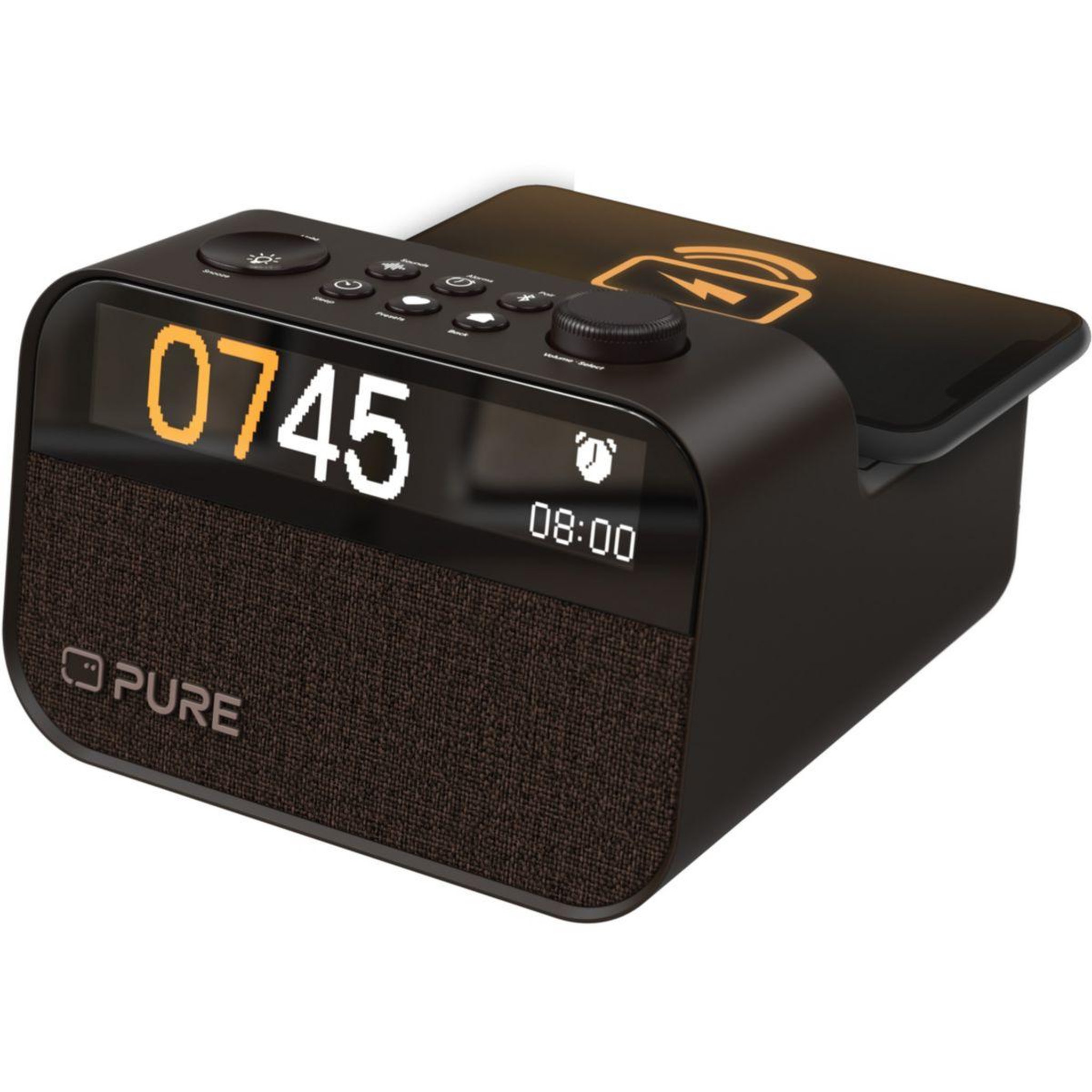 Voir la diapositive 3 : PURE Simulateur d'aube Moment Charge Coffee Black