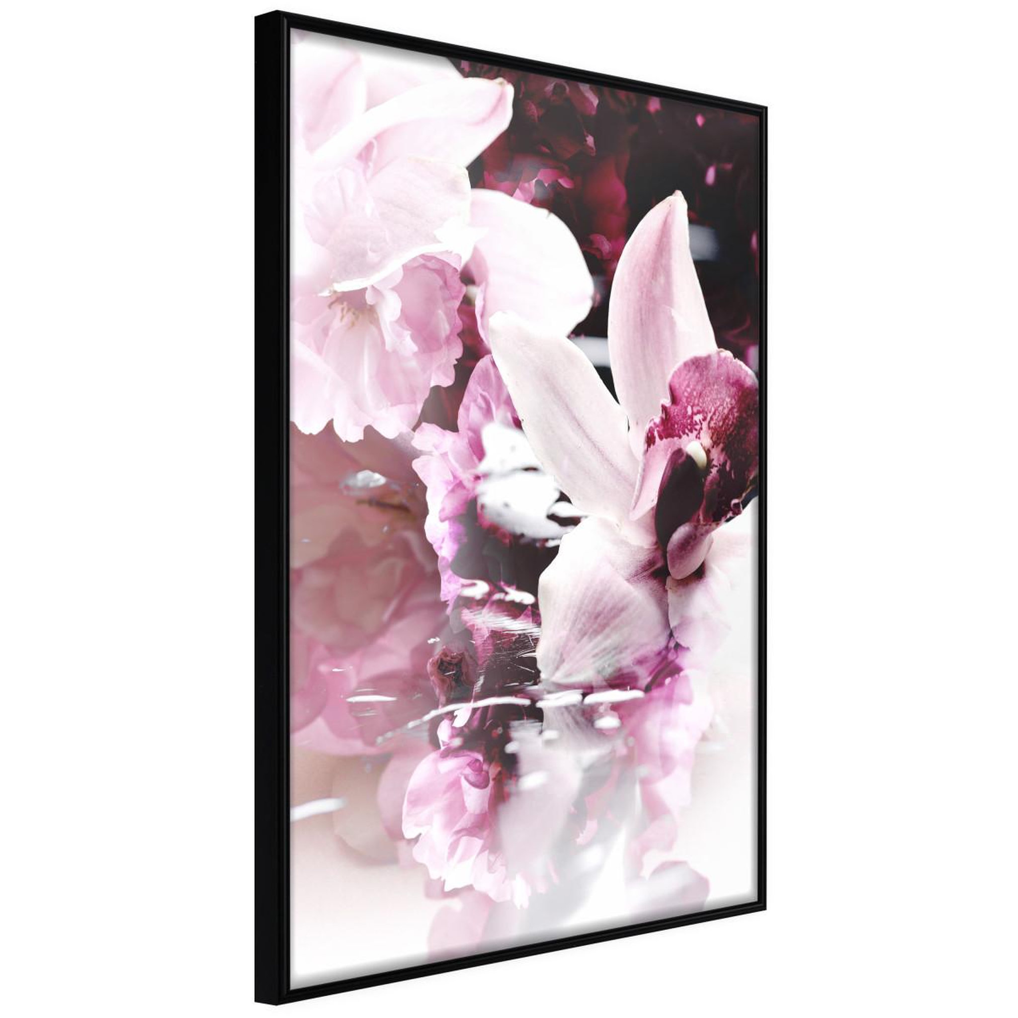 Paris Prix Affiche murale encadrée  flowers on the water