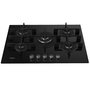 Voir la diapositive 1 : Whirlpool Table de cuisson gaz 73cm 5 feux noir - gowl758nbfr