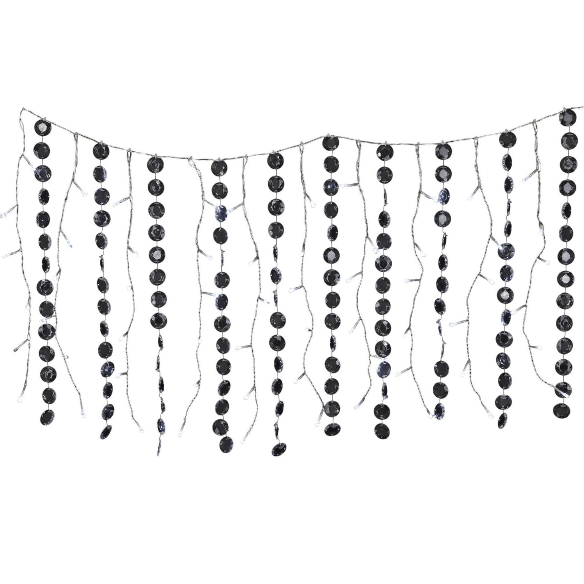Eden Guirlande lumineuse bannière 60 led blanches clignotantes
